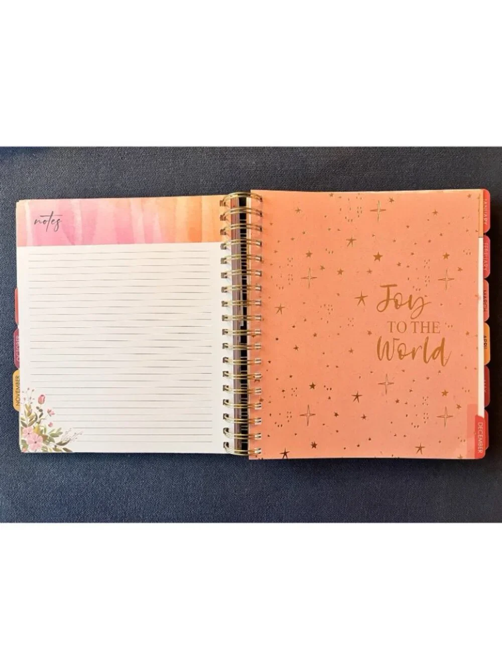 17 Month 2026-2027 Planner Scripture Weekly Planning  Rose Flower Proverbs 16:3